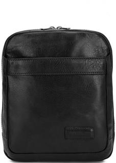 Кожаная сумка на молнии с двумя отделами Sergio Belotti