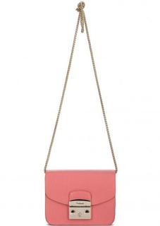 Маленькая кожаная сумка с плечевой цепочкой Furla