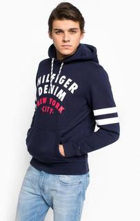 Хлопковая толстовка с капюшоном и принтом Hilfiger Denim