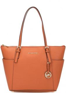 Кожаная сумка на молнии Michael Michael Kors