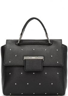 Черная сумка с металлической отделкой Furla