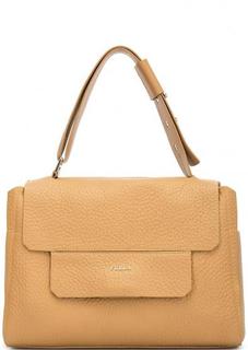 Желтая сумка с короткой ручкой Furla