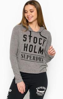 Футболка с капюшоном и принтом Superdry