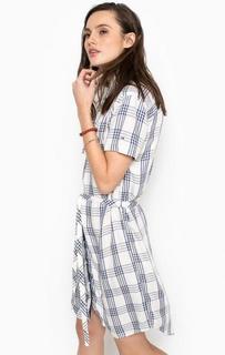 Платье из вискозы в клетку Hilfiger Denim