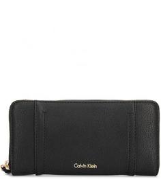 Черный кошелек на молнии Calvin Klein Jeans