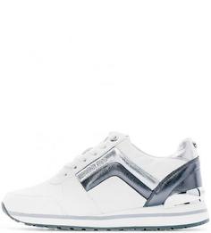 Кожаные кроссовки на танкетке Michael Michael Kors