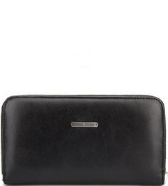 Черный кожаный кошелек Sergio Belotti