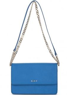 Синяя сумка с откидным клапаном Dkny