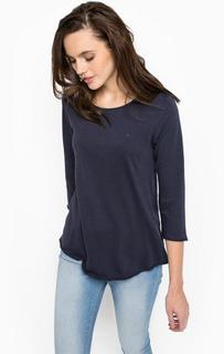 Хлопковая футболка с рукавами 3/4 Hilfiger Denim
