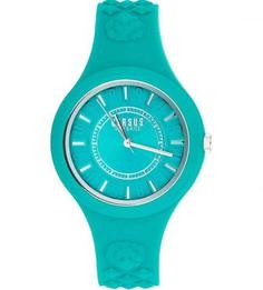 Часы круглой формы с силиконовым ремешком Versus