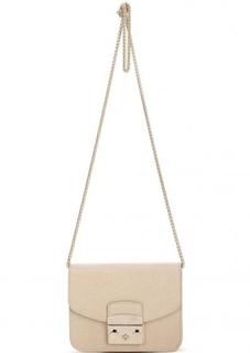 Бежевая сумка с одним отделом Furla