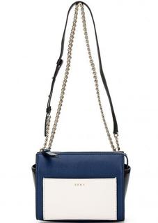Кожаная сумка на молнии через плечо Dkny