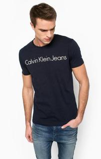 Хлопковая футболка с круглым вырезом Calvin Klein Jeans