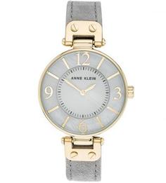 Часы с тонким замшевым ремешком Anne Klein