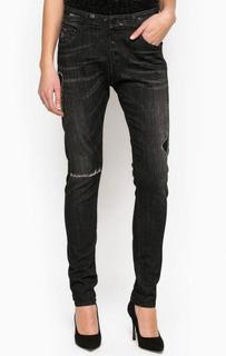 Джинсы бойфренд с рваными деталями Replay