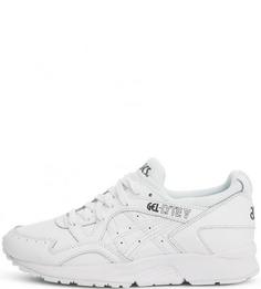 Белые кожаные кроссовки на шнуровке Asics Tiger