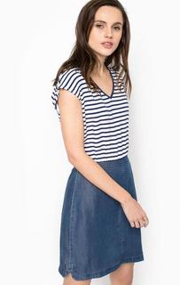 Платье в полоску с короткими рукавами Hilfiger Denim
