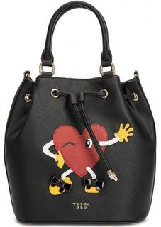 Сумка с короткими ручками и съемным ремнем Tosca BLU