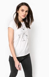 Хлопковая футболка с короткими рукавами Calvin Klein Jeans