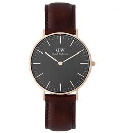 Часы с кожаным браслетом Daniel Wellington