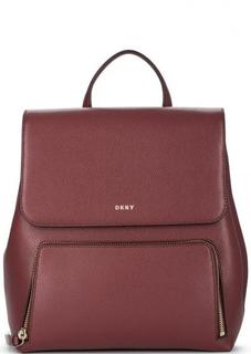 Кожаный рюкзак с откидным клапаном Dkny