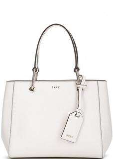 Сумка из сафьяновой кожи с длинными ручками Dkny