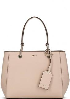 Кожаная сумка с длинными ручками Dkny