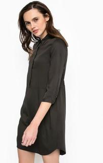 Короткое платье из вискозы с двумя карманами Calvin Klein Jeans