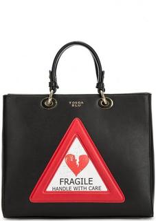 Сумка с короткими ручками и съемным ремнем Tosca BLU