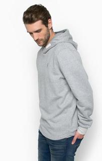 Серая толстовка из хлопка с капюшоном G Star RAW
