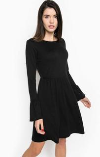 Черное трикотажное платье Tom Tailor