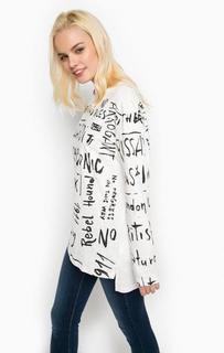 Хлопковая футболка с длинными рукавами Trussardi Jeans