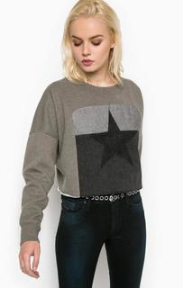 Укороченный свитшот из хлопка Diesel