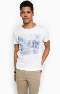 Хлопковая футболка с круглым вырезом Mustang