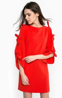 Короткое красное платье Pinko