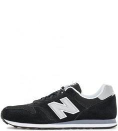 Черные кроссовки с логотипом бренда New Balance