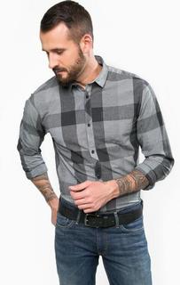 Приталенная хлопковая рубашка Jack & Jones