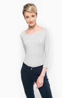 Футболка из хлопка серого цвета Tom Tailor