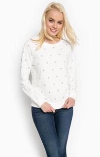 Белый свитшот с принтом Mustang