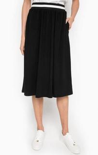 Трикотажная черная юбка Tom Tailor