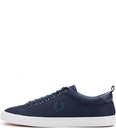 Синие текстильные кеды Fred Perry