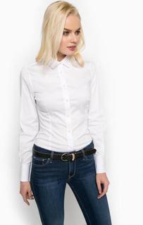 Классическая хлопковая рубашка на пуговицах Trussardi Jeans