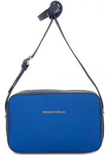 Сумка через плечо синего цвета Trussardi Jeans