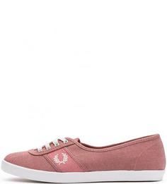 Текстильные кеды на шнуровке Fred Perry