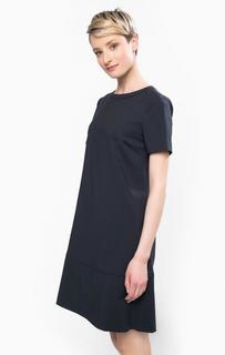 Платье из хлопка и полиэстера с короткими рукавами Stefanel