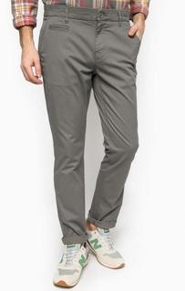 Серые зауженные брюки чиносы Mavi