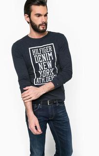 Футболка из хлопка с принтом Hilfiger Denim