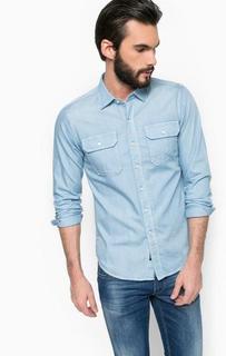 Приталенная рубашка из хлопка Replay