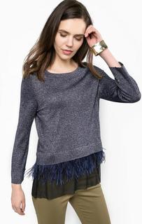 Джемпер со съемной вставкой с перьями Patrizia Pepe