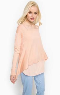 Розовый джемпер свободного кроя Trussardi Jeans